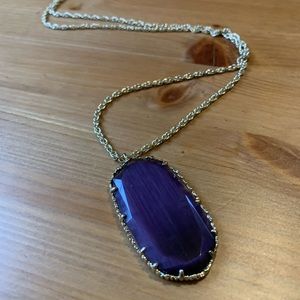 Kendra Scott purple pendant necklace